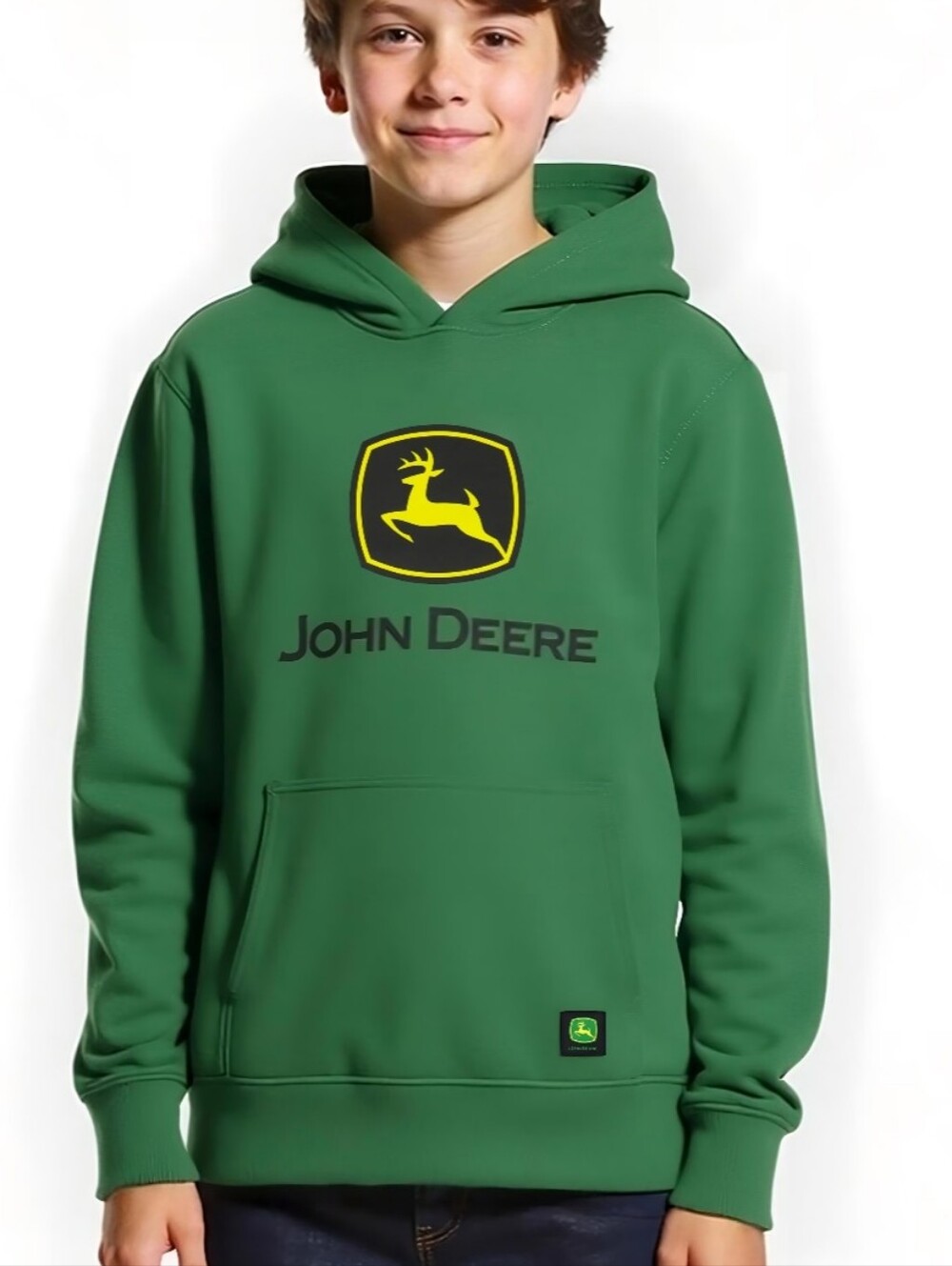 John Deere Green Hoodie  Kids Size M (8)